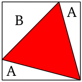 正方形の内部にある最大の正三角形